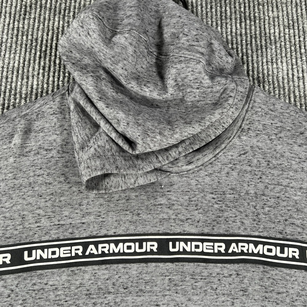 Under Armour‎ Hoodie Sweatshirt Womens Medium Gray Long Sleeve Cropped Loose
